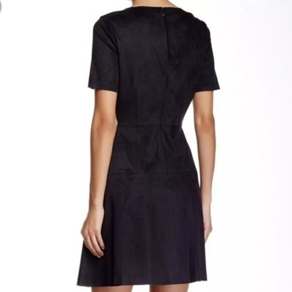 Cece by Cynthia Steffe Black Vegan Suede Little Black Dress, Size Med, NWOT. - Picture 2 of 9